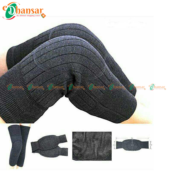 Pair of Thick Fur Cashmere Wool Knee Warmers Sleeve for Both Men and Women