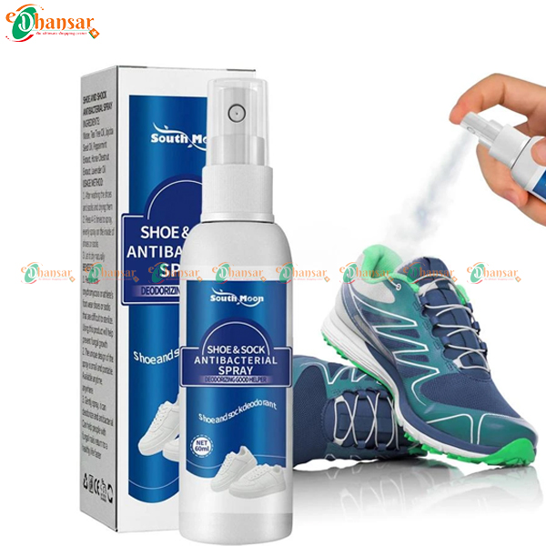 120 ML Shoes and Socks Antibacterial  Spray - Smell Remover for Feet 