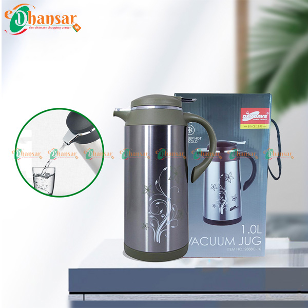 24 Hours Hot & Cold Vacuum Jug Thermos With 1.9 Liter Capacity 