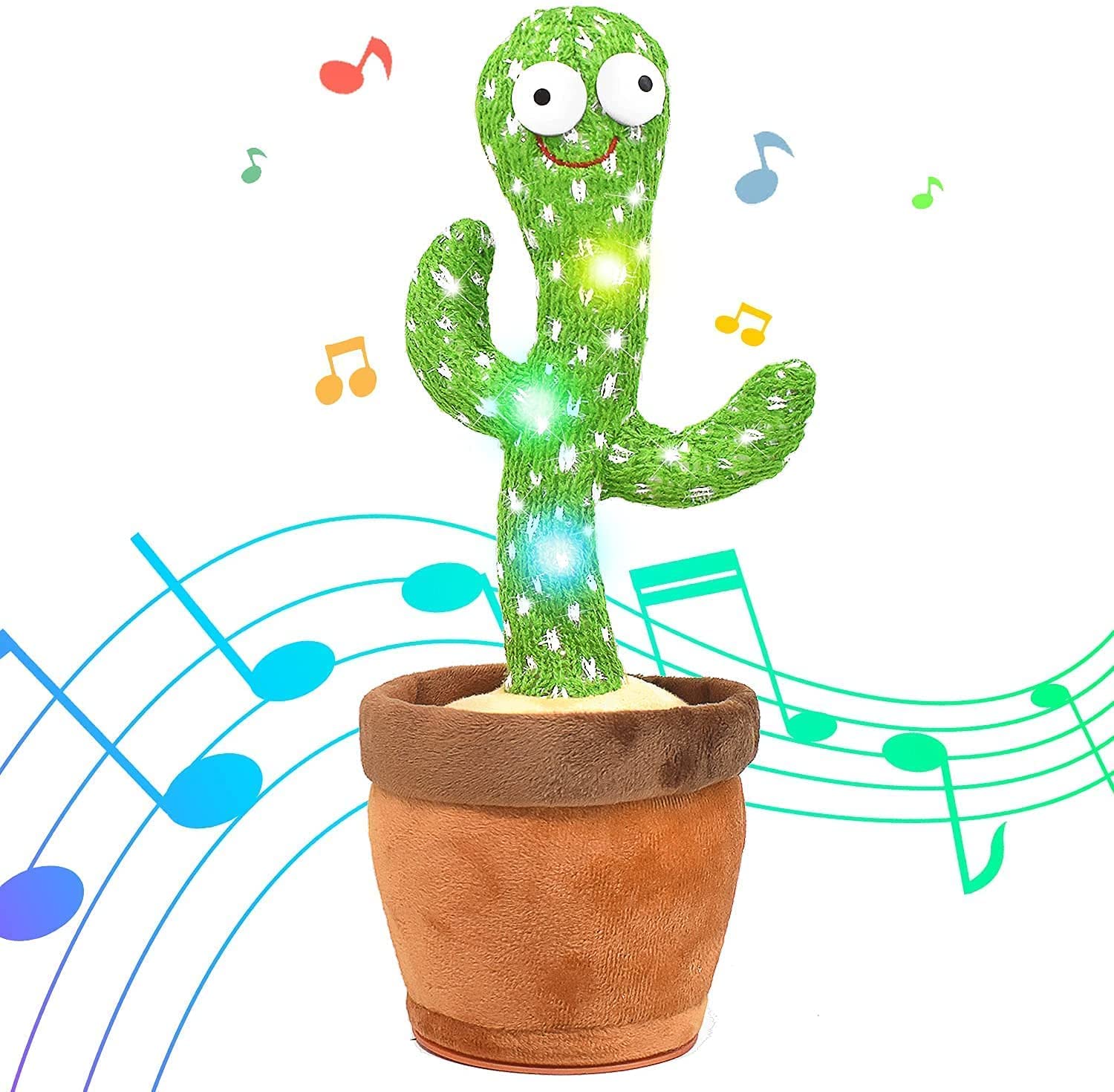 Dancing Cactus Toy Talking, Record & Repeating For Baby 