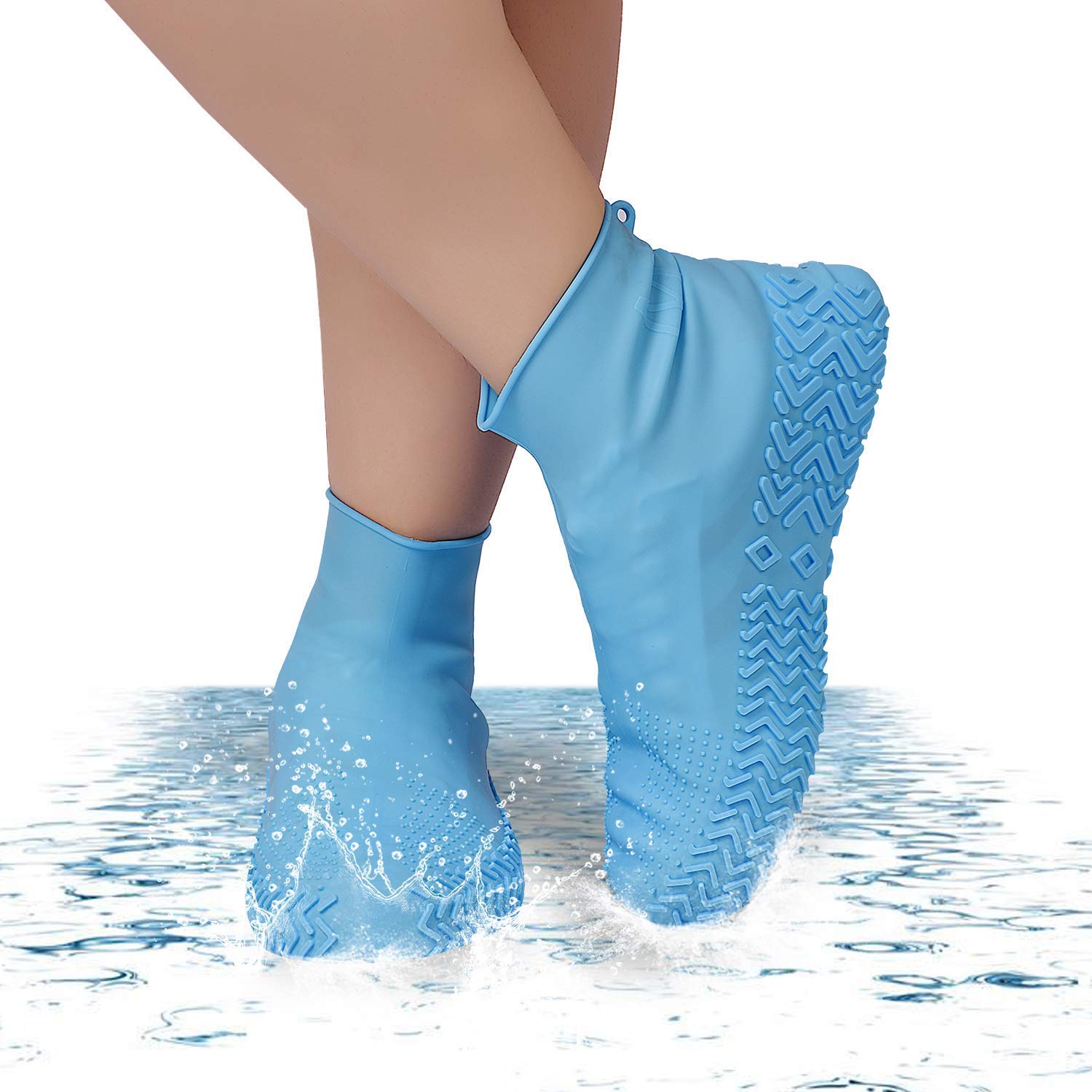 Waterproof Rain Shoes Cover Non-Slip Silicone Overshoes Boot Covers Unisex Shoes 