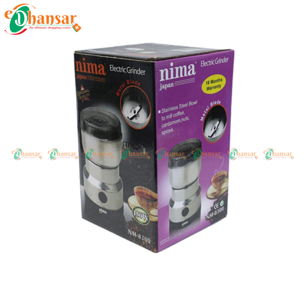Nima Electric Grinder NM-8300 Stainless Steel Grinder
