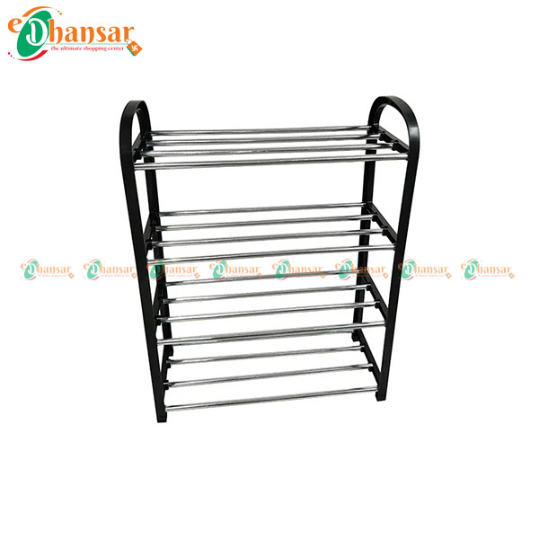 Stainless Steel Foldable Shoes Rack-4 Layer 