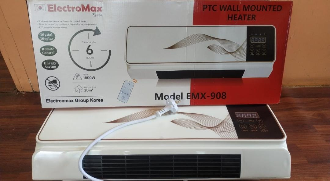Electromax EMX-908 Wall Fan Heater 1800 watt 