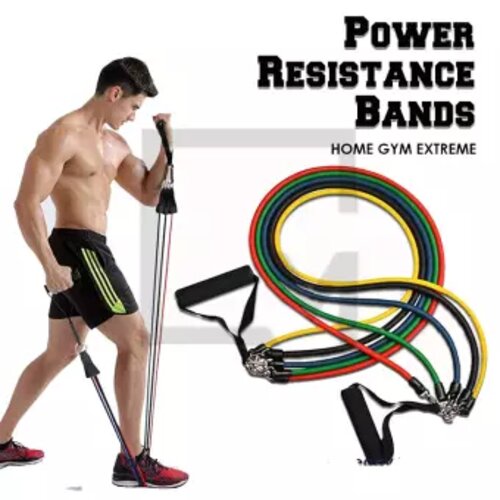 5 in 1 Combo- Power Resistance Exercise Band Set 